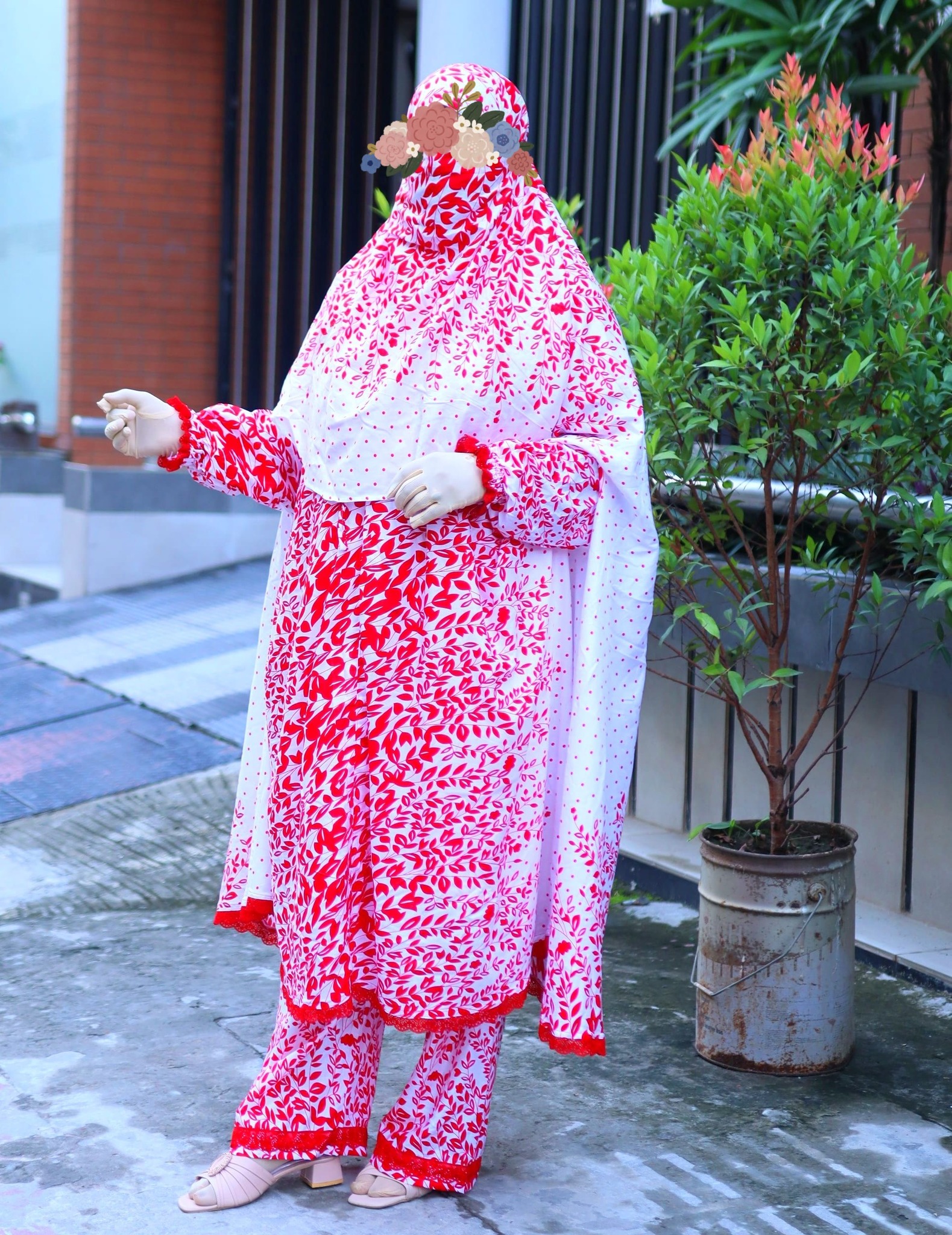 Lilen Fabric Khimar Set LF110